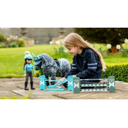LeMieux Toy Pony springparcoursset Azuur / salie / wit