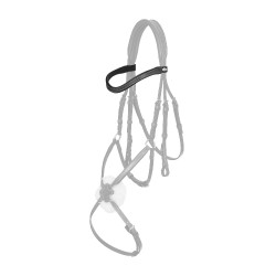 LeMieux Arika Contrast gebogen frontriem Zwart / zilver