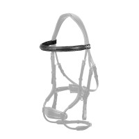 Frontal LeMieux droit cousu Kudos Noir / argent Frontal LeMieux droit cousu Kudos Noir / argent