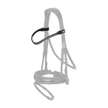 Frontal LeMieux Kudos avec insert métallique Noir / argent