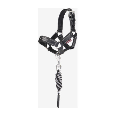 Longe et licol en cuir LeMieux Toy Pony Noir