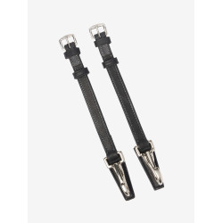 LeMieux montants à clips huilés Kudos Zwart / zilver