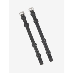 Montants LeMieux Hunter cousus Noir / argent Montants LeMieux Hunter cousus Noir / argent