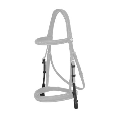 Montants LeMieux Hunter cousus Noir / argent Montants LeMieux Hunter cousus Noir / argent