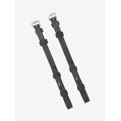 Montants LeMieux Hunter cousus Noir / argent Montants LeMieux Hunter cousus Noir / argent