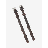 Montants LeMieux plats Hunter Havane / argent Marron