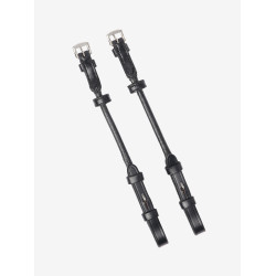 Opgerolde LeMieux montanten Kudos Zwart / zilver