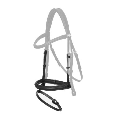 Muserolle LeMieux Arika Flash Noir / argent Muserolle LeMieux Arika Flash Noir / argent
