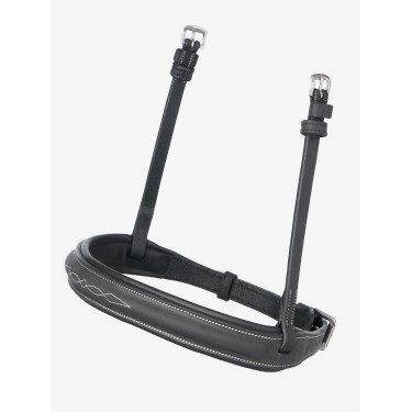 Muserolle LeMieux Hunter cousue Noir / argent