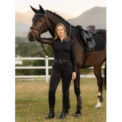 Pantalon d'équitation LeMieux fond silicone Cami Sculpt femme Noir