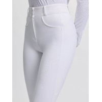 Pantalon d'équitation LeMieux fond silicone Cami Sculpt femme Blanc