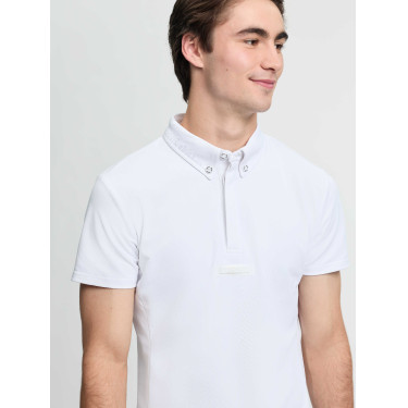 Polo de concours LeMieux manches courtes homme Blanc
