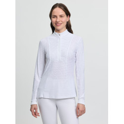 Polo de concours LeMieux manches longues Arielle femme Blanc Polo de concours LeMieux manches longues Arielle femme Blanc