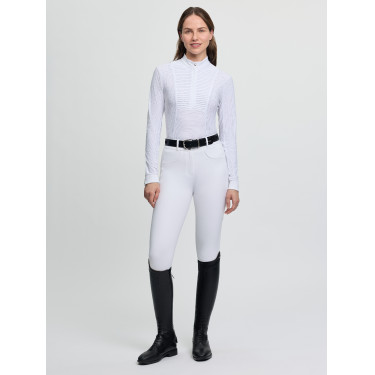 LeMieux wedstrijdpolo met lange mouwen Arielle dames Wit