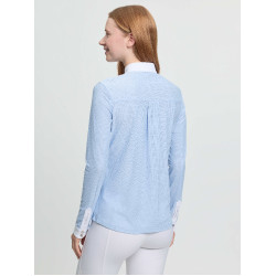 LeMieux wedstrijdpolo met lange mouwen Arielle dames Mist Blauw