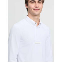 Polo de concours LeMieux manches longues homme Blanc