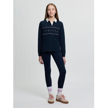 LeMieux Young Rider Riley rugbyshirt polo Marine Marineblauw