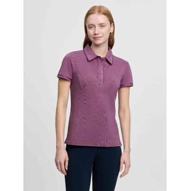 LeMieux Pixie dames poloshirt met korte mouwen Kaasjeskruid