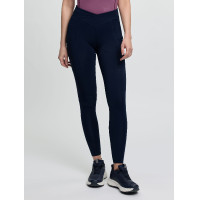 LeMieux paardrijpull-on met gedeeltelijk kruiszitvlak Simone dames Marine Marineblauw