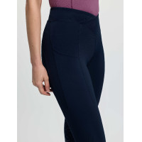 LeMieux paardrijpull-on met gedeeltelijk kruiszitvlak Simone dames Marine Marineblauw