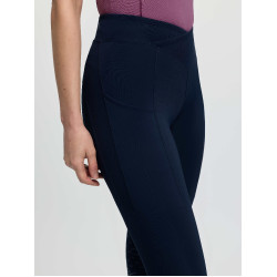 LeMieux paardrijpull-on met gedeeltelijk kruiszitvlak Simone dames Marine Marineblauw