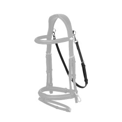 Sous-gorge LeMieux Clips huilée Kudos Noir / argent