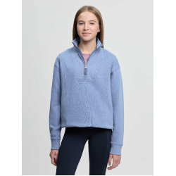 LeMieux Young Rider Vianne halfzip trui Poederblauw
