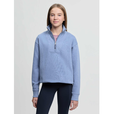 Sweat à col zippé LeMieux Young Rider Vianne Powder blue Bleu