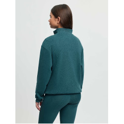 Sweat à col zippé LeMieux Young Rider Vianne Jungle Vert Sweat à col zippé LeMieux Young Rider Vianne Jungle Vert