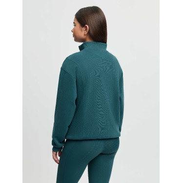 Sweat à col zippé LeMieux Young Rider Vianne Jungle Vert Sweat à col zippé LeMieux Young Rider Vianne Jungle Vert