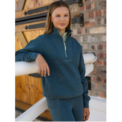 LeMieux Young Rider Vianne halfzip trui Jungle Groen