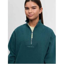 Sweat à col zippé LeMieux Young Rider Vianne Jungle Vert Sweat à col zippé LeMieux Young Rider Vianne Jungle Vert