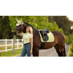 Tapis de dressage LeMieux Square tissu mesh Air-Tek Macaron Tapis de dressage LeMieux Square tissu mesh Air-Tek Macaron