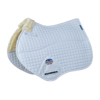 Tapis de selle Weatherbeeta Prime Air-Tec Comfy Fleece Jumping Blanc / naturel