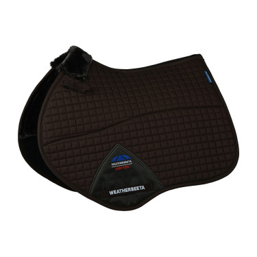 Tapis de selle Weatherbeeta Prime Air-Tec Comfy Fleece Jumping Marron