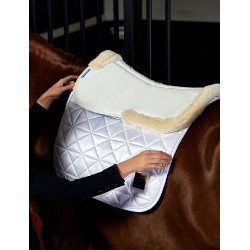 Amortisseur Weatherbeeta mémoire de forme Comfort Fleece Edged Blanc Amortisseur Weatherbeeta mémoire de forme Comfort Fleece Edged Blanc