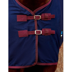 Chemise coton Weatherbeeta Marine / bordeaux Bleu
