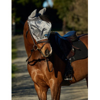 Masque anti-mouches Weatherbeeta ComFiTec Hexi Shield Ride Argent Masque anti-mouches Weatherbeeta ComFiTec Hexi Shield Ride Argent