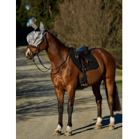 Masque anti-mouches Weatherbeeta ComFiTec Hexi Shield Ride Argent Masque anti-mouches Weatherbeeta ComFiTec Hexi Shield Ride Argent
