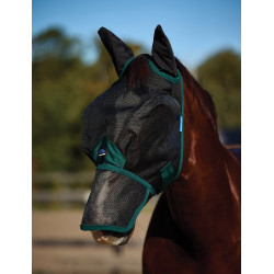 Masque anti-mouches Weatherbeeta ComFiTec Durable mesh avec oreilles et nez