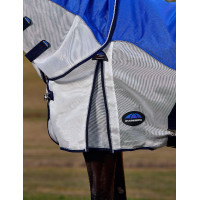 Couverture anti-mouches et imperméable ComFiTec Duo Shield cou détachable Bleu / argent / marine
