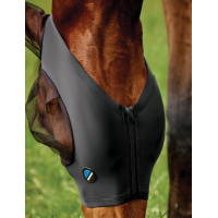 Weatherbeeta ComFiTec Deluxe Stretch anti-vliegenmasker met oren Zwart / zwart