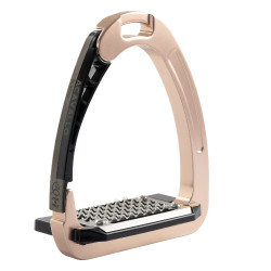Etriers Acavallo Arena AluPro Rose titanium Etriers Acavallo Arena AluPro Rose titanium