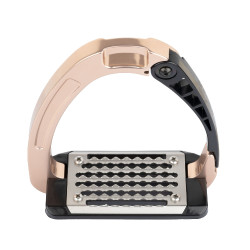 Etriers Acavallo Arena AluPro Rose titanium Etriers Acavallo Arena AluPro Rose titanium