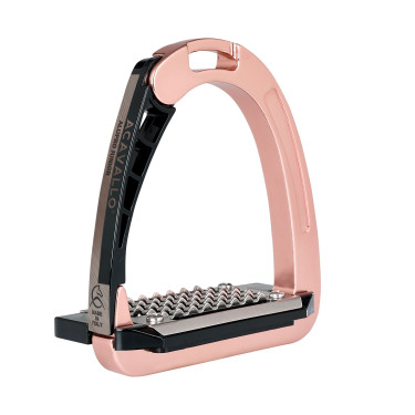 Étriers Acavallo Arena Alupro Junior Rose fantôme Gris Étriers Acavallo Arena Alupro Junior Rose fantôme Gris