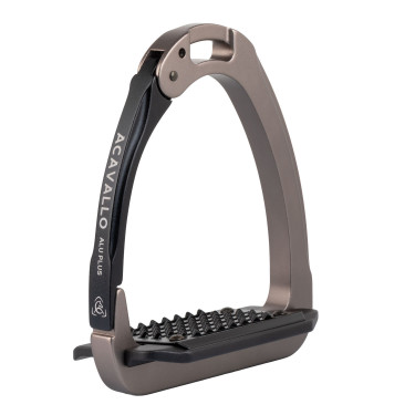 Stijgbeugels Arena Aluplus 2.0 Acavallo Titanium / zwart Grijs