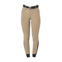 Pantalon d’équitation femme Equestro grip genoux taille haute Encens Beige Pantalon d’équitation femme Equestro grip genoux taille haute Encens Beige