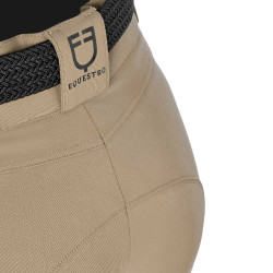 Pantalon d’équitation femme Equestro grip genoux taille haute Encens Beige Pantalon d’équitation femme Equestro grip genoux taille haute Encens Beige