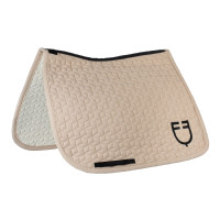 Tapis de dressage Equestro matelassé cube Oxford tan Rose