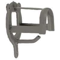 Porte-bridon Kerbl métal economic Gris